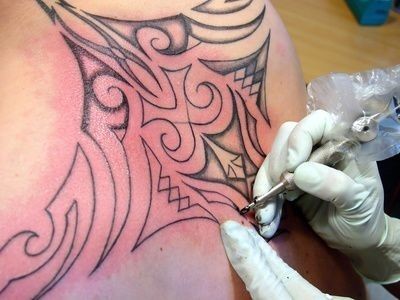 tetování na zádech
