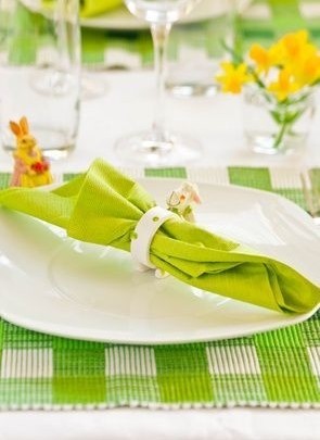 velikonoční tabule, prostírání