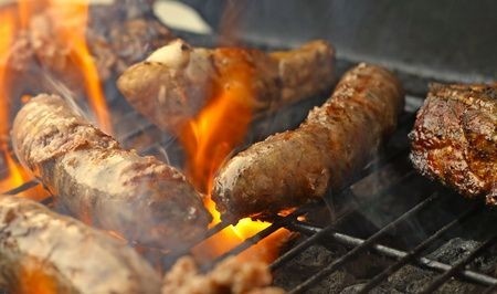 grilování barbecue maso