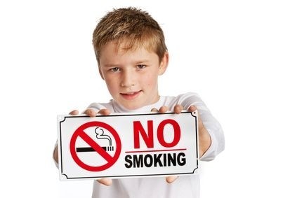Dítě bojující proti kouření