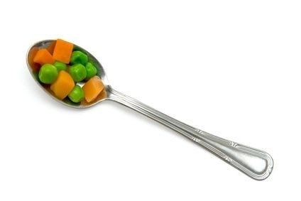 Hrášek, mrkev, anorexie,lžíce,dieta,zelenina