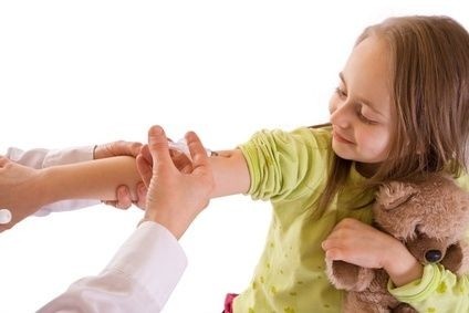 Očkování,dítě,injekce,lékař
