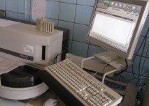laboratoř, biochemie, mikroskop, centrifuga
